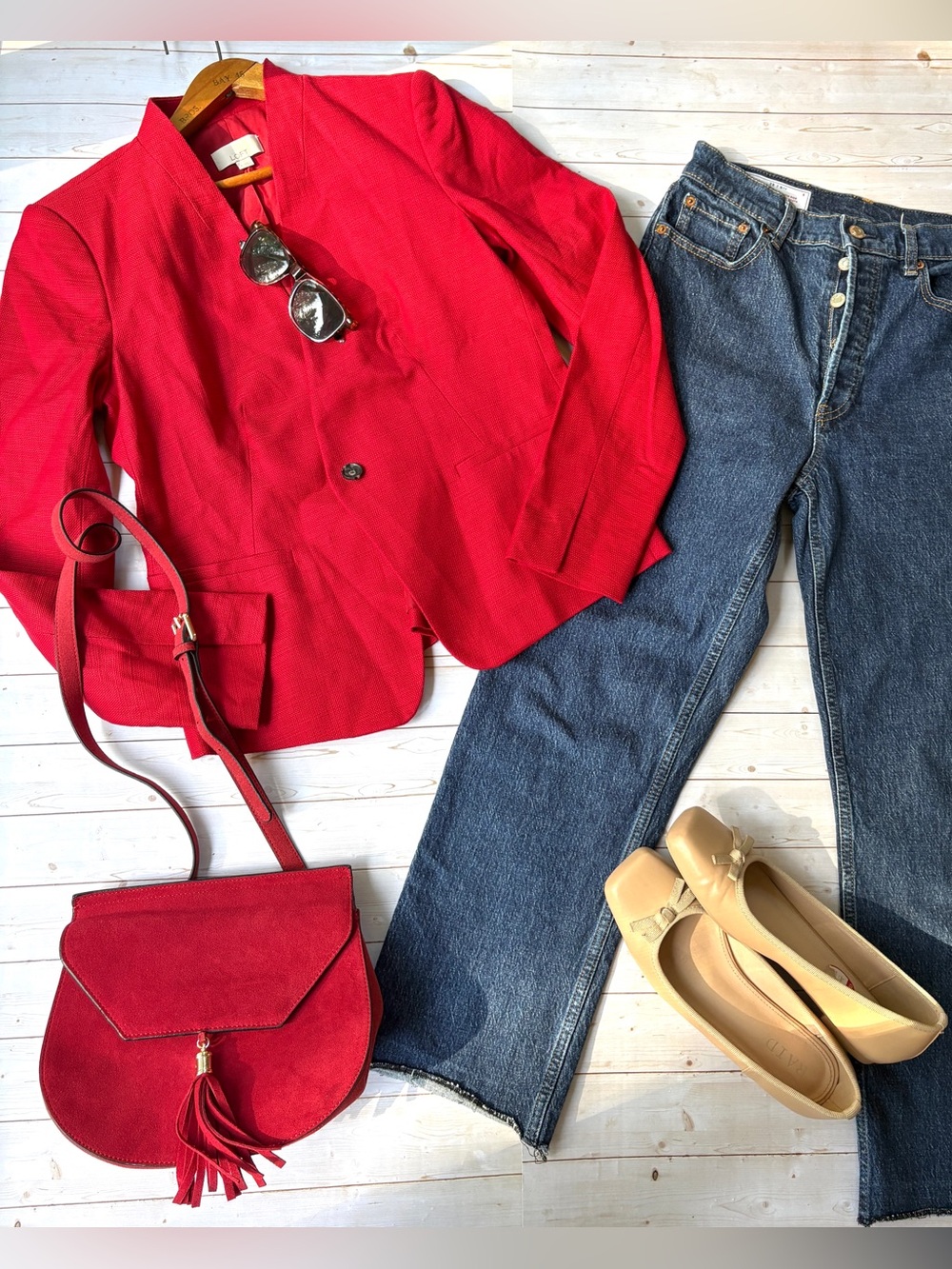 Loft single button blazer